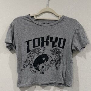 On Fire Gray Tokyo Tiger Tee